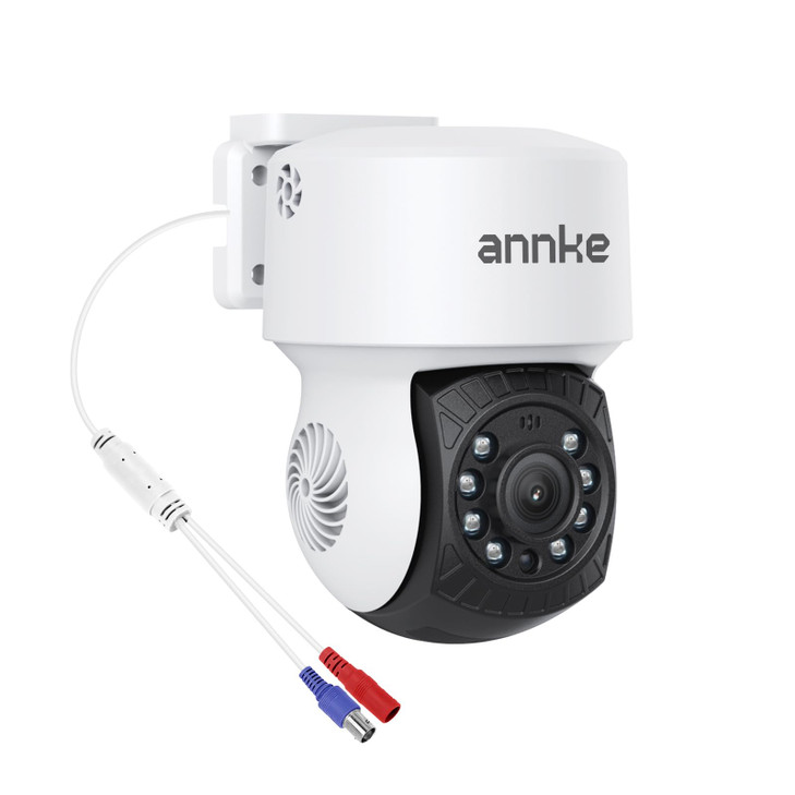ANNKE 1080P 2MP AHD CCTV Home Surveillance Dome PT Wired Camera with 350° pan and 90° tilt, 100ft IR Night Vision, IP65 Weatherproof Security AddOn