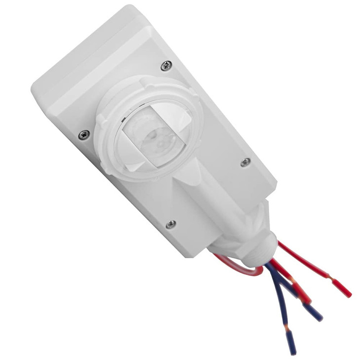 Leviton External Sensor for Use with Switching or 0-10V Dimming Loads in High Bay Fixtures (8'-40' Mounting Heights), 1-Pole or 2-Pole, Mount, White