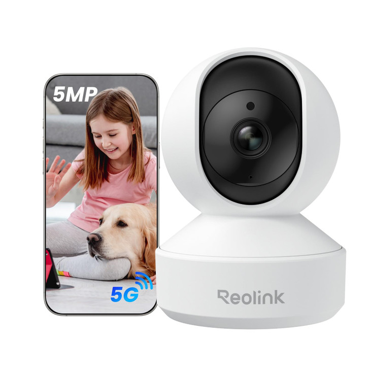 REOLINK E1 Pro 3K PT Wi-Fi Indoor Camera for Baby & Pet Monitoring, Auto Tracking, 5MP Night Vision Enhanced by F1.6 Aperture, Person/Pet/Baby Crying