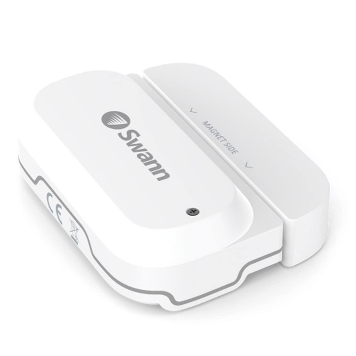 Swann Wireless Window/Door Alert Sensor. Easy Installation (Permanent or Temporary), Wi-Fi Connected, Battery Powered, No Hub Required, Get Alerts to