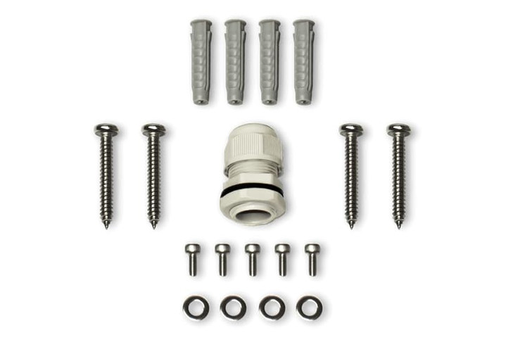 Lorex Outdoor Square Junction Box for 4 Screw Base Cameras | Metal | White