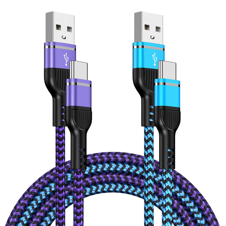 2Pack 6FT Fast Charger Cable USB Type C Android Phone Cord for Moto G Stylus 5G 2025,G Play 2026,Edge 2025,G Power,Razr 60 Ultra,iPhone 17 16e 15Plus