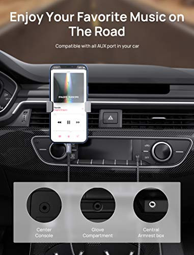 JSAUX Lightning to 3.5mm Audio Cord 6FT, [Apple Mfi Certified] Aux Cable Compatible with iPhone 14/14 Pro/13/13 Pro Max/12/12 Mini/12 Pro/12 Pro Max/