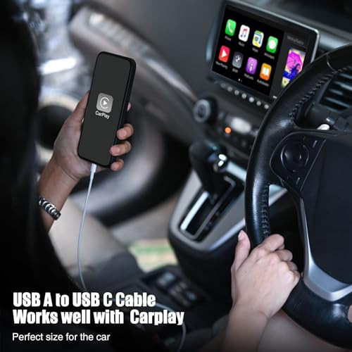 Car Carplay Cable for iPhone 17 16 15 Pro Plus Pro Max Air?3-Pack [3.3FT+3.3FT+6FT] USB A to USB C Cable for iPhone 17 16 15?for iPad Pro/Air/Mini?fo