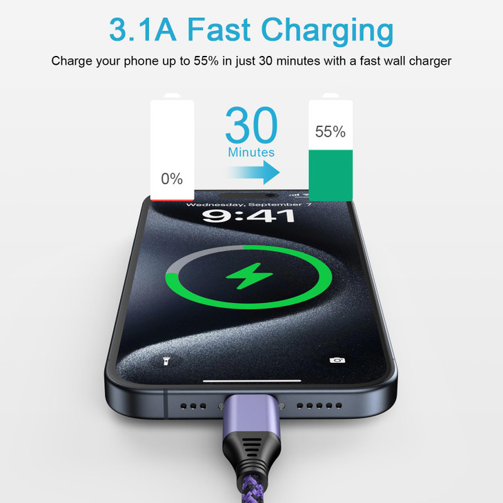 for iPhone 16e 17 Pro Max Air, 6FT Fast USB Type C Cable Phone Charger Charging Cord for iPhone 16e, 16, 16 Pro Max, 16 Pro, 16 Plus, 15, 15 Pro Max