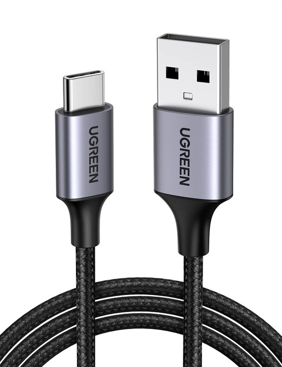 UGREEN USB to USB C Cable, Car Carplay Cable USB A to Type C Cable Fast Charging Braided USB C Cord Compatible with iPhone 17/16 Plus/16 Pro/15, Sams