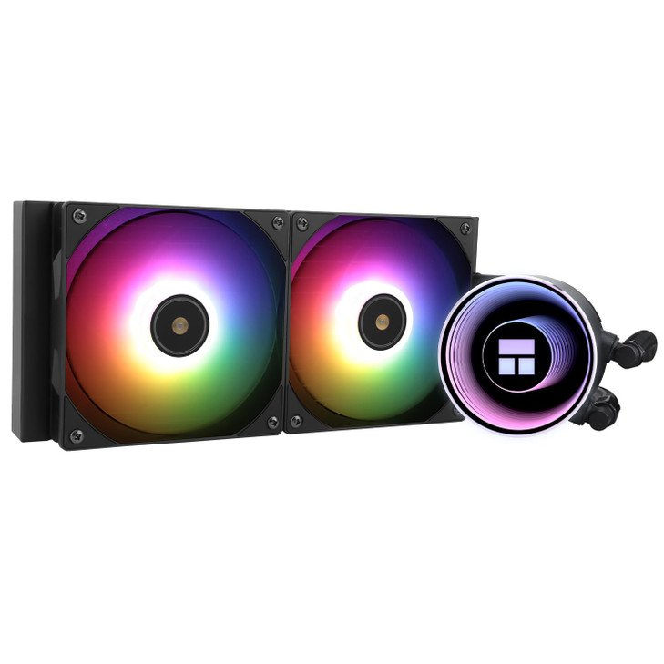 Thermalright Frozen Notte 240 Black ARGB V2 Water Cooling CPU Cooler,240Black CPU Cooler Specifications, Double PWM Fans, S-FDB Bearings, Suitable fo