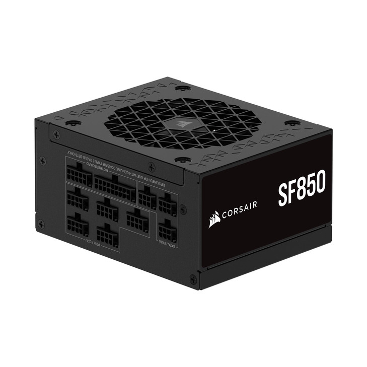 CORSAIR SF850 (2024) Fully Modular SFX Low Noise 80 Plus Platinum Power Supply  ATX 3.1 Compliant  PCIe 5.1 Ready  Small Form Factor  SFX-to-ATX