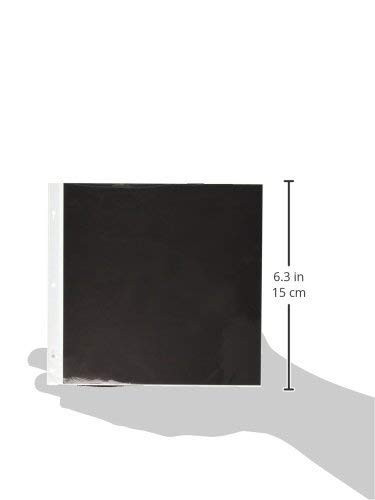 Pioneer Page Protector 12X12 5pk Holds 10 Pages W5 Black