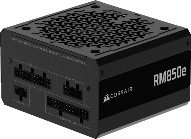CORSAIR RM850e (2025) Fully Modular Low-Noise ATX Power Supply with 12V-2x6 Cable  ATX 3.1 & PCIe 5.1 Compliant, Cybenetics Gold Efficiency, 105°C-R