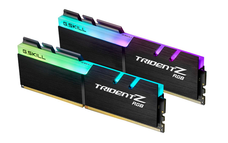 G.SKILL Trident Z RGB Series DDR4 RAM (XMP) 64GB (2x32GB) 3600MT/s CL18-22-22-42 1.35V Intel AMD Desktop Computer Memory U-DIMM (F4-3600C18D-64GTZR)