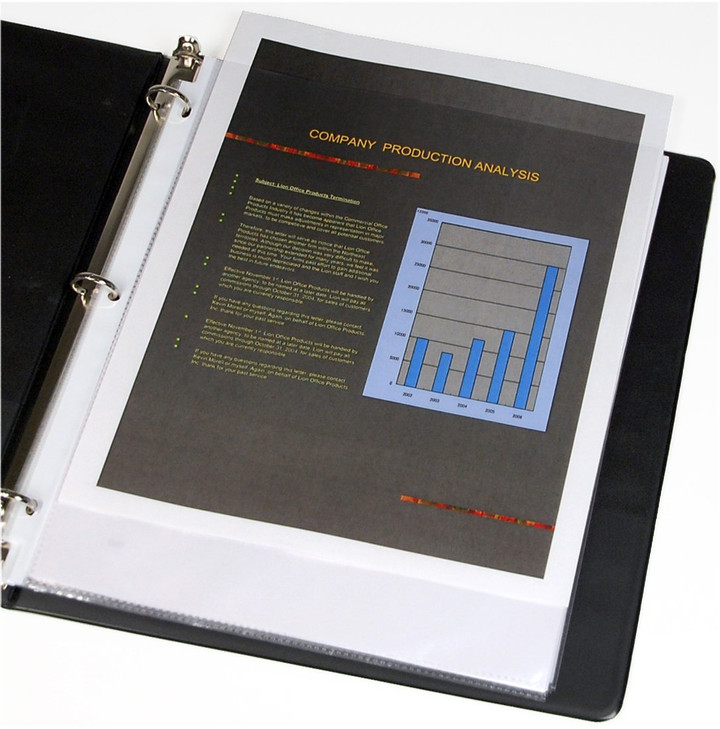 Lion Binder Sheet Protectors, 100ea/box, 1 Box (40080)