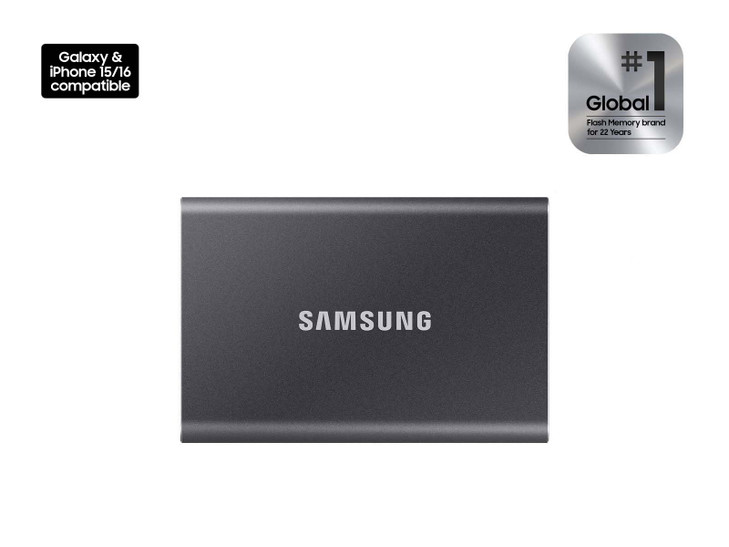 SAMSUNG T7 Portable SSD, 4TB External Solid State Drive, Speeds Up to 1,050MB/s, USB 3.2 Gen 2, Reliable Storage for Gaming, Students, Professionals,
