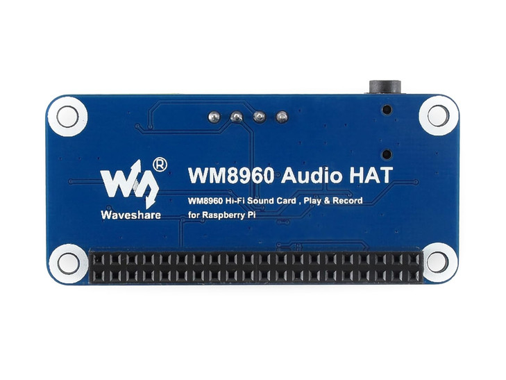 Waveshare WM8960 Hi-Fi Sound Card HAT Stereo CODEC Playing and Recording I2S Interface for Raspberry Pi Zero/Zero W/Zero WH/2B/3B/3B+