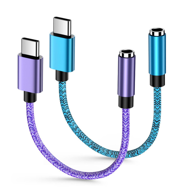 USB C Aux Audio Headphone Adapter for Samsung Galaxy A17 S25 Edge Ultra S25+ A16 5G A54 A56 A36 A26 S24 S23 A53 S22 S21 S20 Plus, Type C to 3.5mm Fem