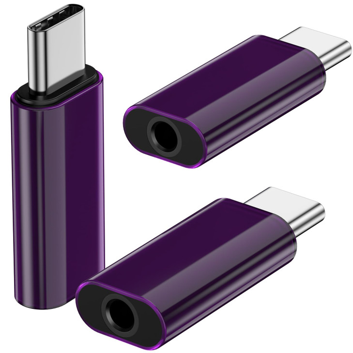 [Apple MFi Certified] 3Pack USB-C to 3.5mm Audio Headphone Adapter,iPhone 16 Headphone Aux Adapter Dongle Type C Jack Compatible with iPhone 16 15 Ga