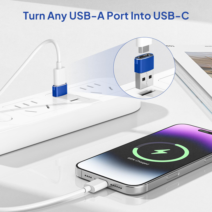 Elebase for Apple Watch Series 11 SE Ultra 3 Adapter,USB to USB C Adaptor,Type C Female to A Male Cable Converter for iWatch 9 10 9,Airpods 4 2,iPad