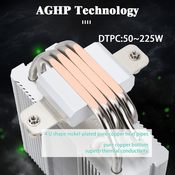 Thermalright Assassin X120 Refined SE CPU Air Cooler, 4 Heat Pipes, TL-C12C PWM Fan, Aluminium Heatsink Cover, AGHP Technology, for AMD AM4/AM5/Intel