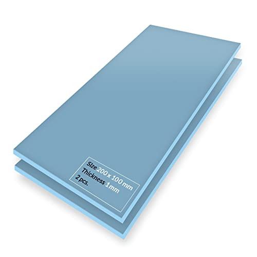 ARCTIC TP-3: Premium Performance Thermal Pad, 200 x 100 x 1.0 mm (Stackable to 2.0 mm Without Performance Loss), 2 Pieces - High Performance, Particu