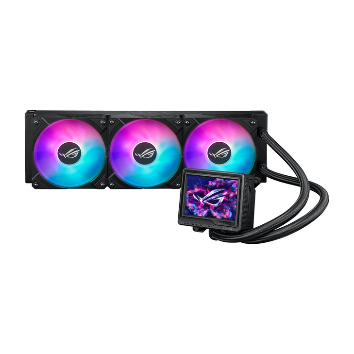 ASUS ROG RYUJIN III 360 ARGB EXTREME all-in-one AIO CPU liquid cooler, AMD Ryzen 9000 & Intel® Core Ultra Ready, Asetek Gen8 V2 pump; high airflow s