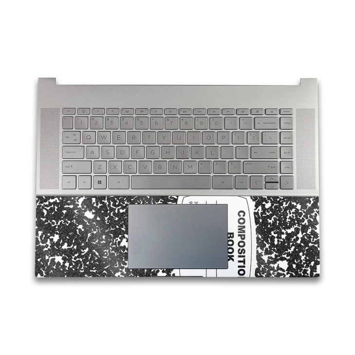 Glossy Glitter Gaming Skin Compatible with HP Envy x360 16 (2023) - Composition Book - Premium 3M Vinyl Protective Wrap Decal Cover - Easy to Apply