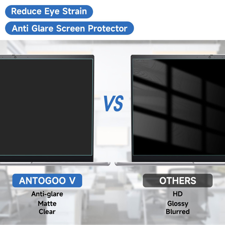 2 Pcs 14 Inch (1920x1200P) Laptop Blue Light Screen Protector, Reduce Eye Strain Anti Glare Blue Light Blocking Screen Protector for 14 with 16:10