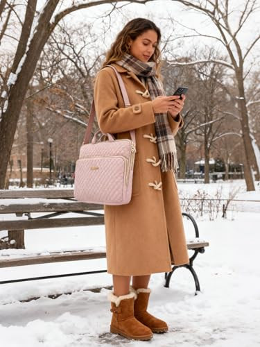 BAGSMART 15.6 Inch Laptop Case Sleeve Compatible with MacBook Pro 16 Inch,15.6 Inch HP,Dell,Acer Aspire,Asus Notebook, Lightweight Laptop Bag for Wom