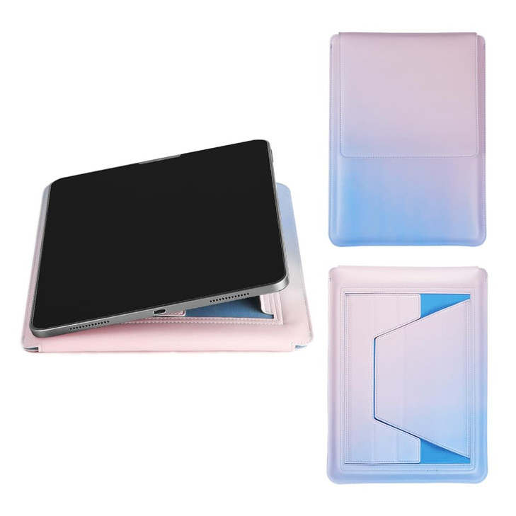 IMMOENUC 13 inch Tablet Sleeve Case Universal Shockproof Water-Resistant Cover with Ergonomic Stand, Built-in Mouse Pad & Slim Lightweight Design for