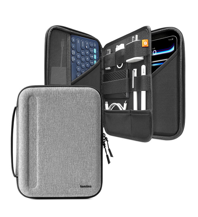 tomtoc Portfolio Case for 2025 11 Inch iPad Pro M5/M4 & iPad Air M2 2024, iPad (A16), Carrying Storage Sleeve Bag with Accessories Compartment