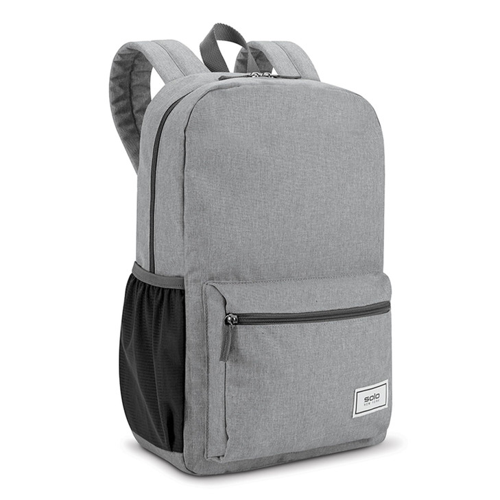 Solo New York Laptop Backpack for Women & Men -Carry On Bookbag for Travel & Work, Lightweight Bag, Side Mesh Pockets, Fits 15.6" Computer - Re:Solve
