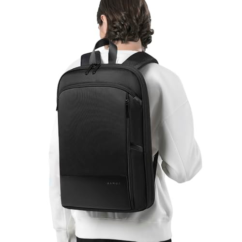 BANGE Slim Laptop Backpacks 17.3inch,Expandable Business Work Backpack for Men and Women (Large