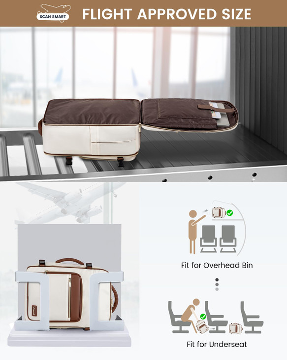 LOVEVOOK Travel Backpack For Women,40L Carry On Backpack Flight Approved,TSA Personal Item Travel Bag Fits 17 Inch Laptop,Business Weekender Overnigh