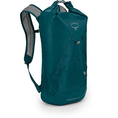 Osprey Transporter 18L Roll Top Waterproof Laptop Backpack, Night Jungle Blue