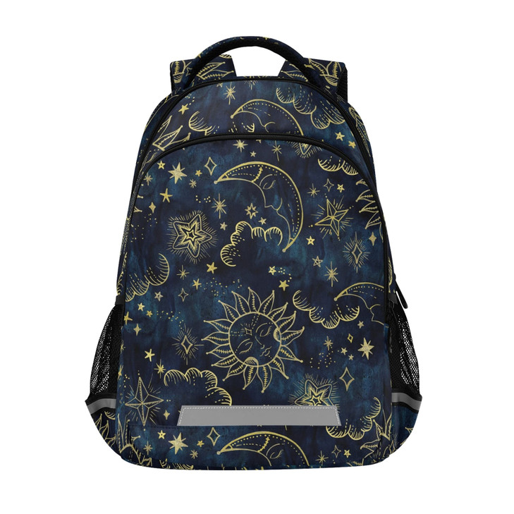 ALAZA Sun Moon Boho Cosmos Astrology Backpack Purse for Women Men Personalized Laptop Notebook Tablet School Bag Stylish Casual Daypack, 13 14 15.6 i