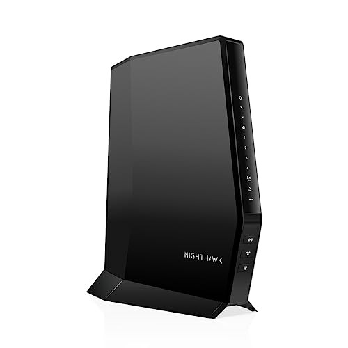 NETGEAR Nighthawk Modem Router Combo (CAX30S) DOCSIS 3.1 Cable Modem and WiFi 6 Router - AX2700 6.0 Gbps - Compatible with Xfinity, Spectrum, Cox, an
