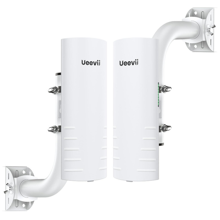 Wireless Bridge Outdoor with 2 Bracket: UeeVii CPE452 Point to Point 5.8G Long Range WiFi CPE - Extend Network to Shop Barn Garage, with 14DBi Antenn