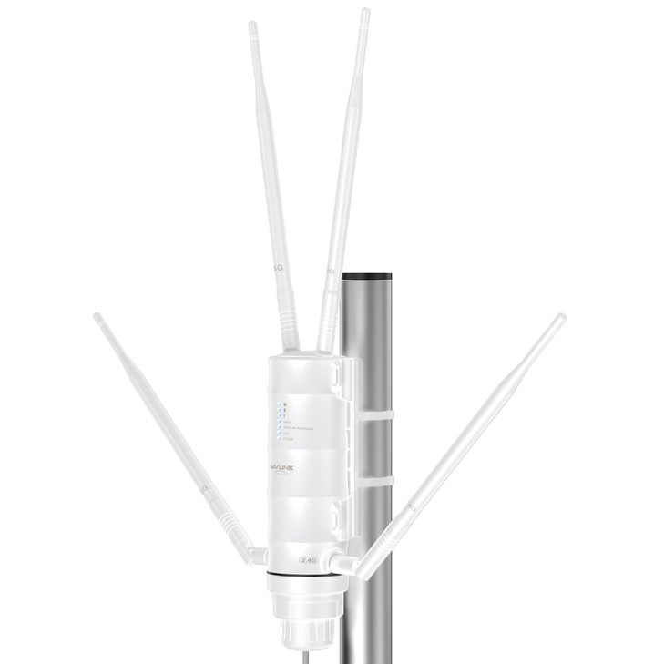 WAVLINK AC1200 Outdoor WiFi Extender Long Range Amplifier, Access Point with POE, High Power WiFi Extender Signal Booster, Supports Router/AP/Repeate