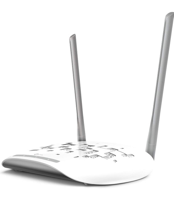 TP-Link WiFi Access Point TL-WA801N, 2.4Ghz 300Mbps, Supports Multi-SSID/Client/Bridge/Range Extender, 2 Fixed Antennas, Passive PoE Injector Include