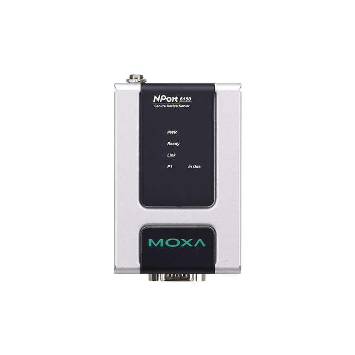 MOXA NPort 6150-1 Port RS-232/422/485 Secure Device Server, 12-48V, w/Adapter