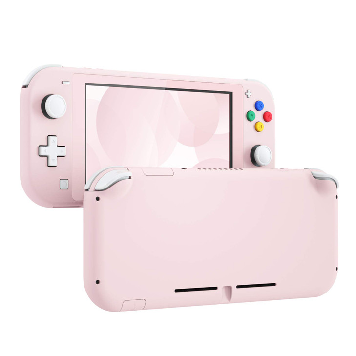 eXtremeRate Cherry Blossoms Pink DIY Replacement Shell for Nintendo Switch Lite, NSL Handheld Controller Housing with Screen Protector, Custom Cover