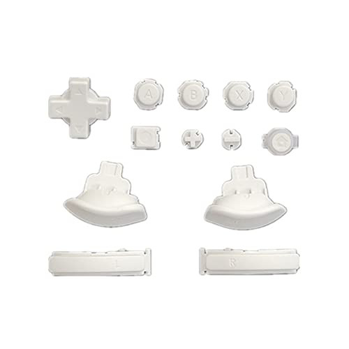 Deal4GO Original Button Set wA B X Y D-Pad Home Capture L R ZR ZL Triggers Replacement for Nintendo Switch Lite (White) SWLB-W