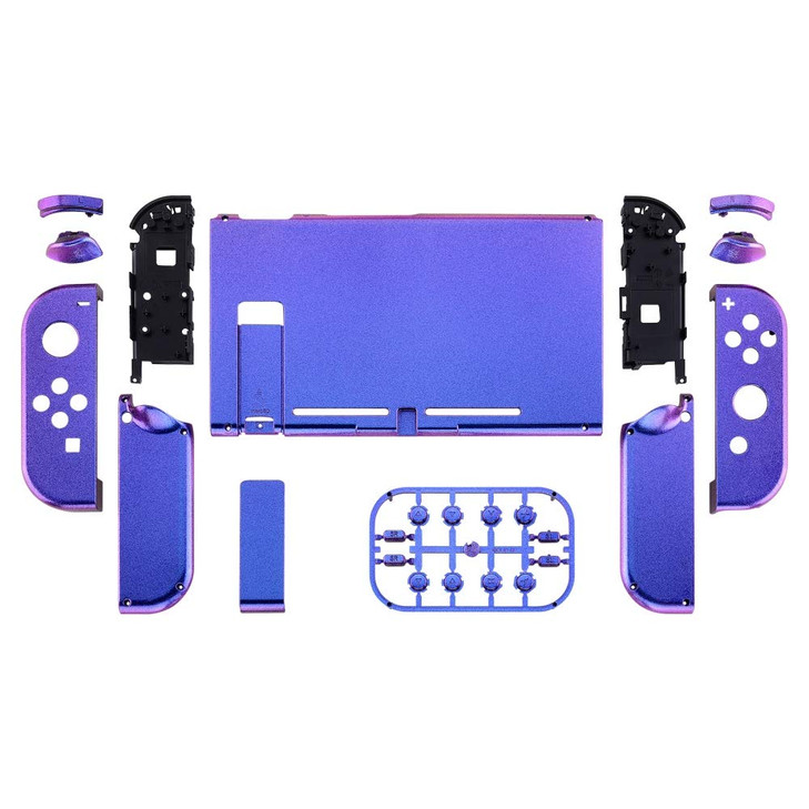 eXtremeRate DIY Replacement Shell Buttons for Nintendo Switch, Custom Back Plate for Switch Console, Housing Case with Full Set Buttons for Joycon Ha