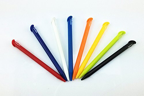 yueton Pack of 8 Colorful Plastic Replacement Stylus Touch Screen Pen Set, Compatible with Nintendo New 3DS XL, 3DS LL
