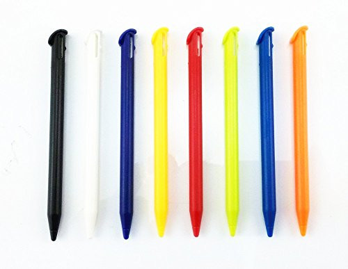 yueton Pack of 8 Colorful Plastic Replacement Stylus Touch Screen Pen Set, Compatible with Nintendo New 3DS XL, 3DS LL