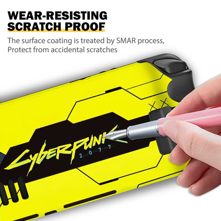 DLseego Punk Steam Deck Skin Sticker Protective Vinyl Decal Anti Fingerprint Scratch Resistant Japanese Amine Cartoon Cover for Steam Gaming Console