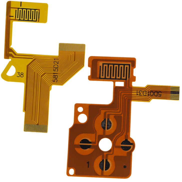 Deal4GO Left & Right Keypad D-Pad Cross Buttons Conductive Membrane Film Replacement for PSP 1000 Console, Transparent Blue