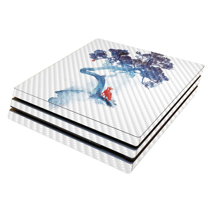 MightySkins Carbon Fiber Skin for Sony PS4 Pro Console - Last Apple Tree | Protective, Durable Textured Carbon Fiber Finish | Easy to Apply, Remove,