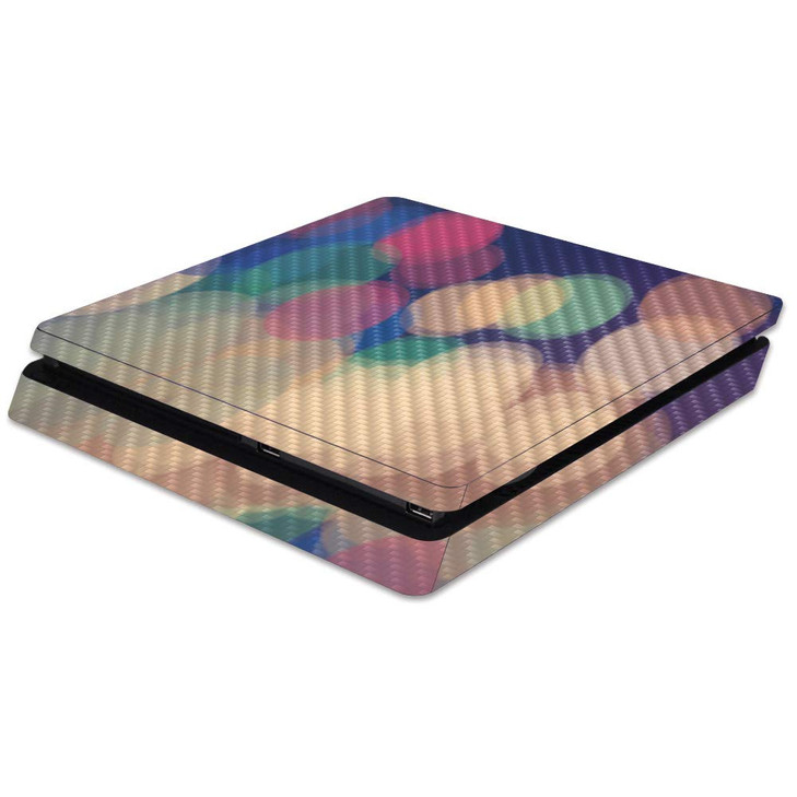 MightySkins Carbon Fiber Skin for Sony PS4 Slim Console - Focus | Protective, Durable Textured Carbon Fiber Finish | Easy to Apply, Remove, and Chang