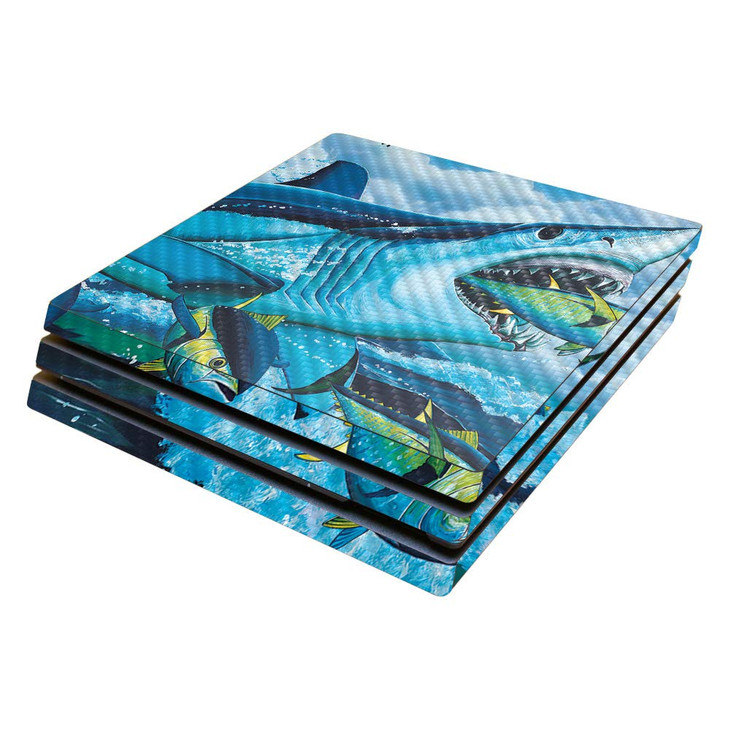 MightySkins Carbon Fiber Skin for Sony PS4 Pro Console - Lunch Time | Protective, Durable Textured Carbon Fiber Finish | Easy to Apply, Remove, and C