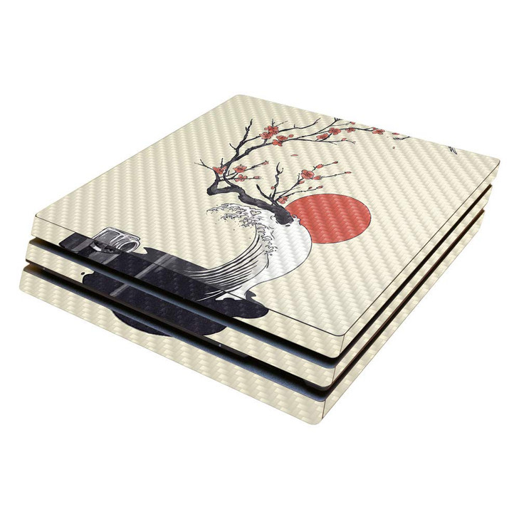 MightySkins Carbon Fiber Skin for Sony PS4 Pro Console - Accident | Protective, Durable Textured Carbon Fiber Finish | Easy to Apply, Remove, and Cha